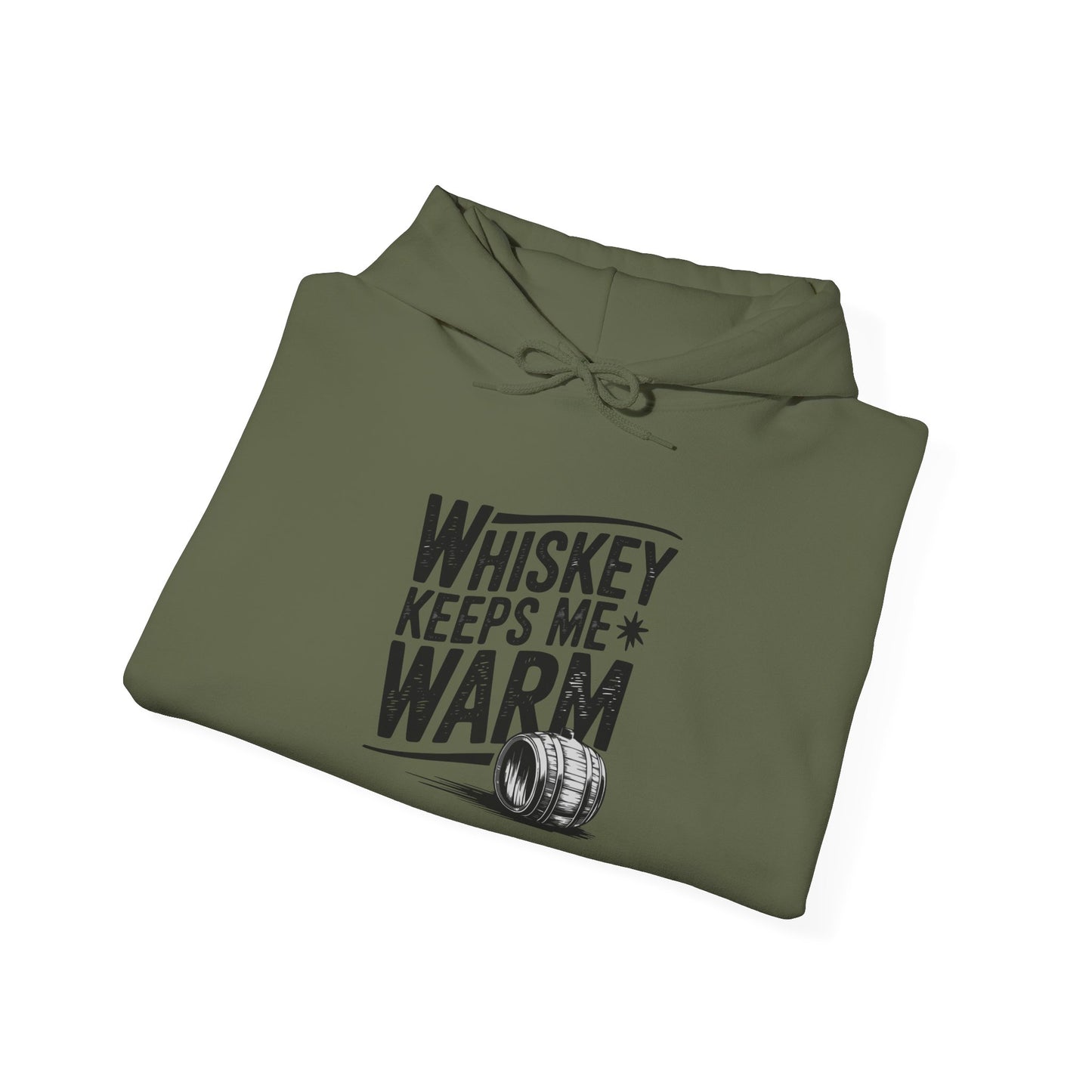 Whiskey Keeps Me Warm Unisex Hooded Sweatshirt