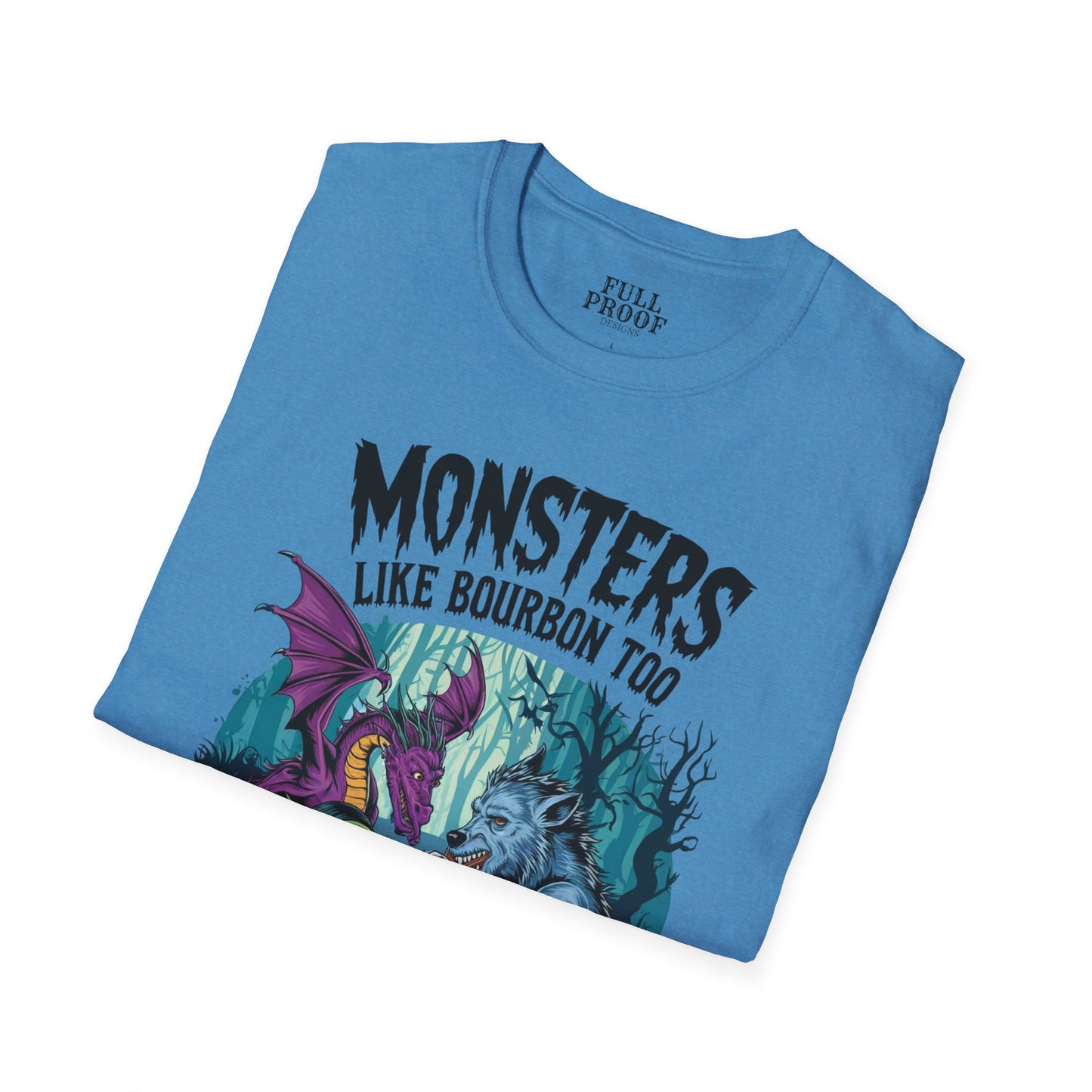 Monsters Like Bourbon Unisex Softstyle T-Shirt