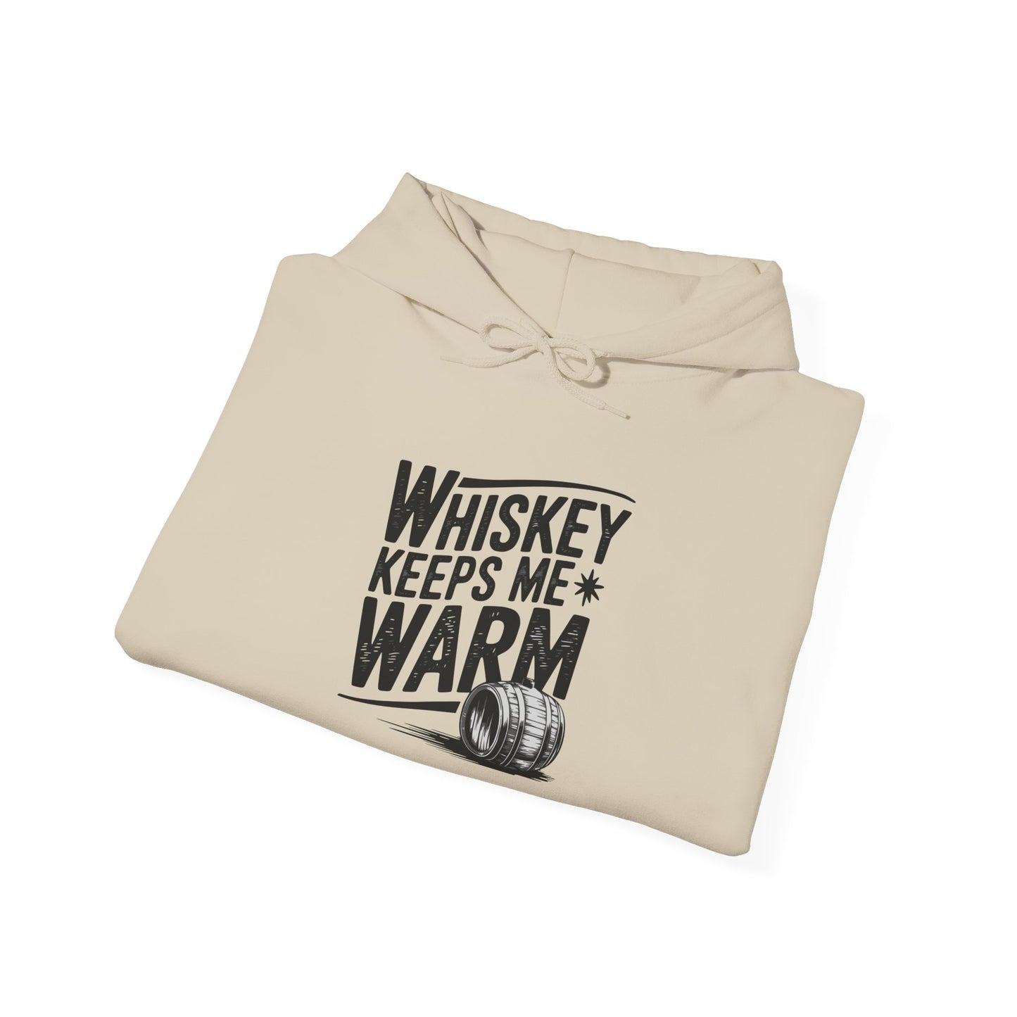 Whiskey Keeps Me Warm Unisex Hooded Sweatshirt