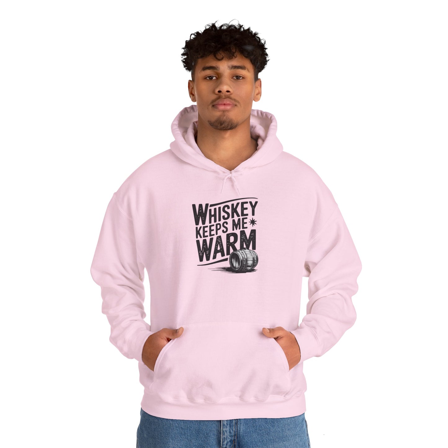 Whiskey Keeps Me Warm Unisex Hooded Sweatshirt