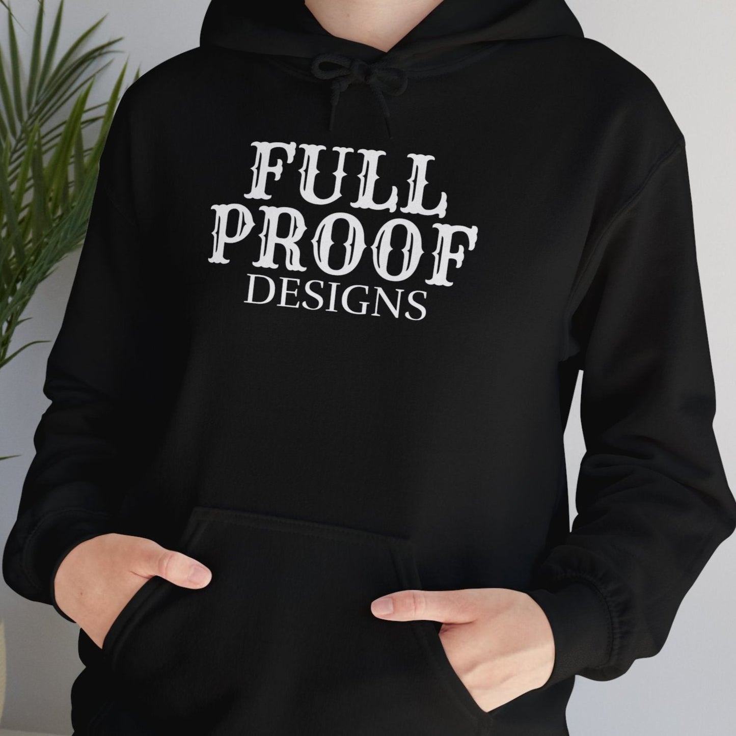 Full Proof Designs Logo Hoodie Unisex Heavy Blend™ Hooded Sweatshirt