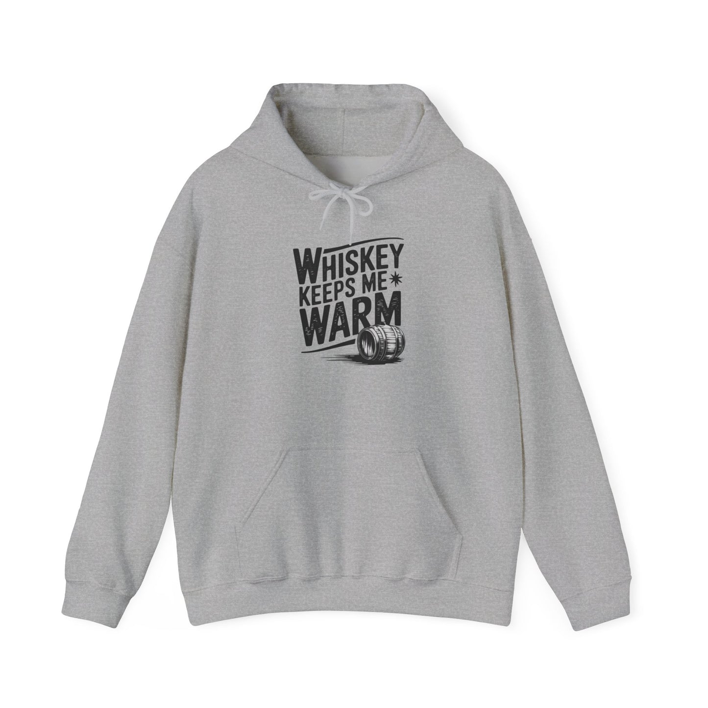 Whiskey Keeps Me Warm Unisex Hooded Sweatshirt