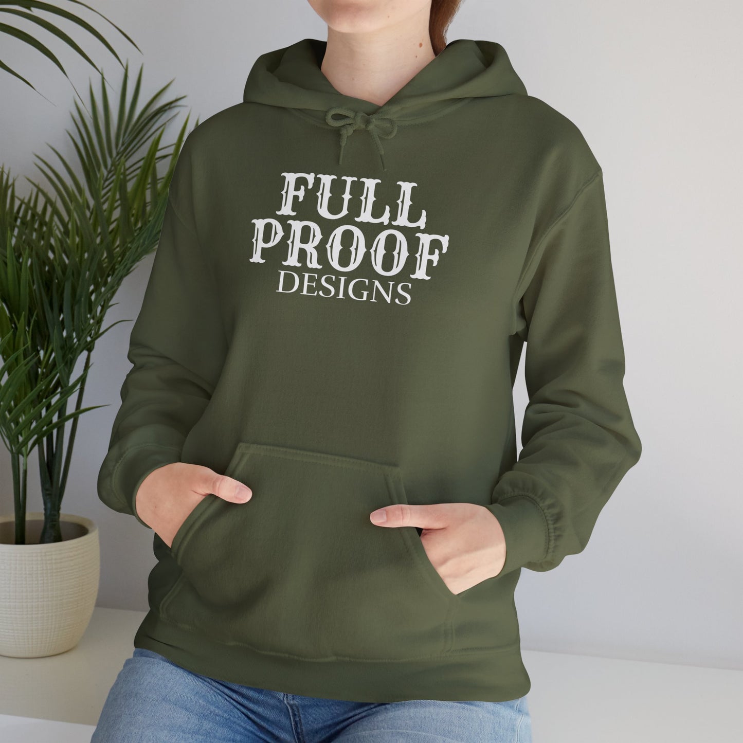 Full Proof Designs Logo Hoodie Unisex Heavy Blend™ Hooded Sweatshirt