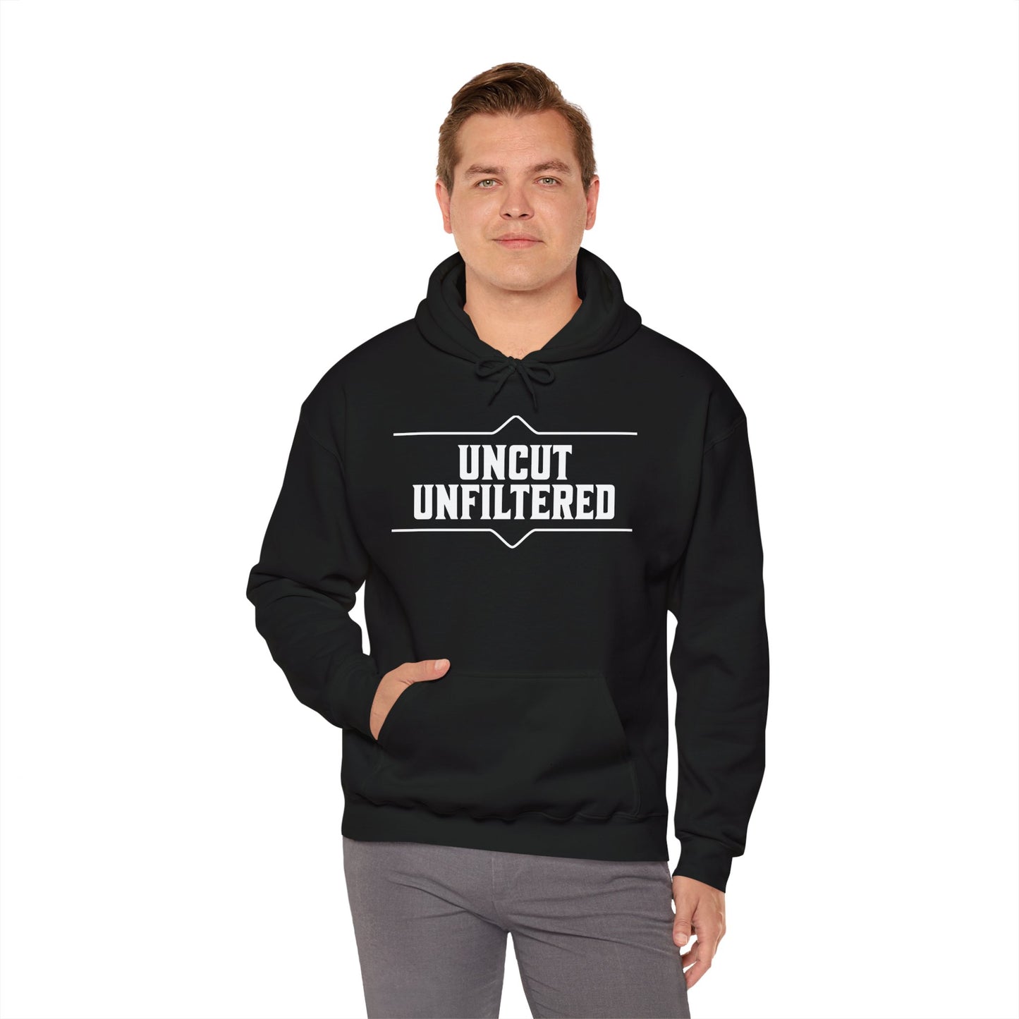 Uncut Unfiltered Hoodie Unisex Heavy Blend™ Hooded Sweatshirt