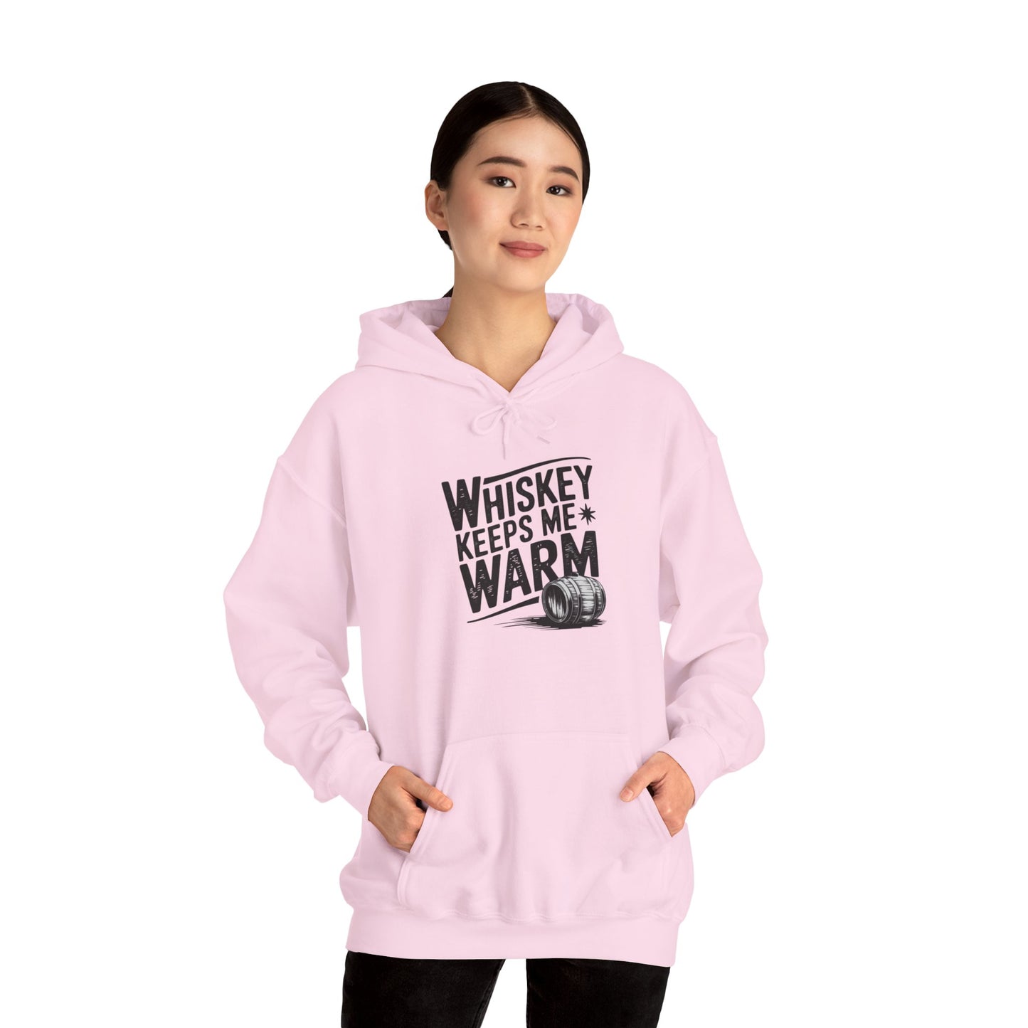 Whiskey Keeps Me Warm Unisex Hooded Sweatshirt