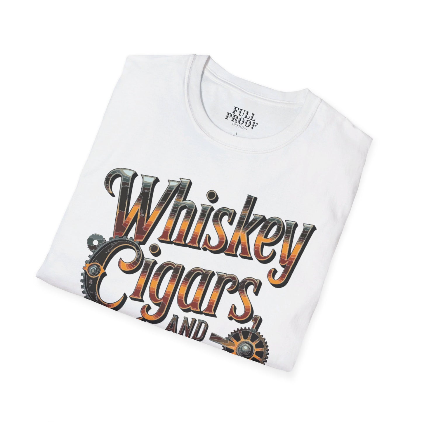 Whiskey Cigars and Guitars Unisex Softstyle T-Shirt