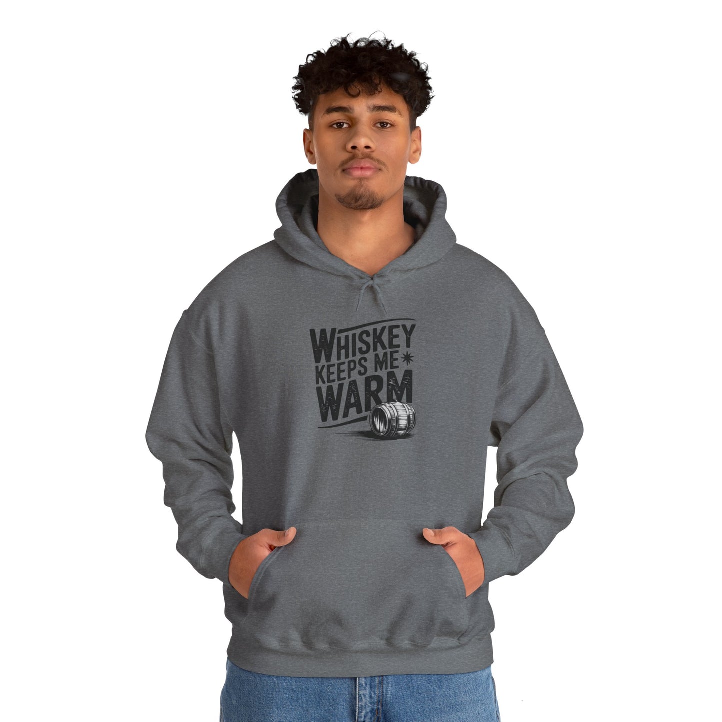 Whiskey Keeps Me Warm Unisex Hooded Sweatshirt