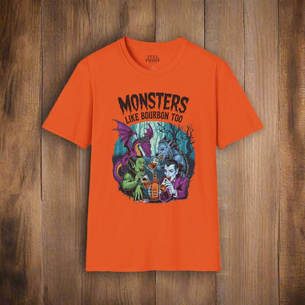 Monsters Like Bourbon Unisex Softstyle T-Shirt