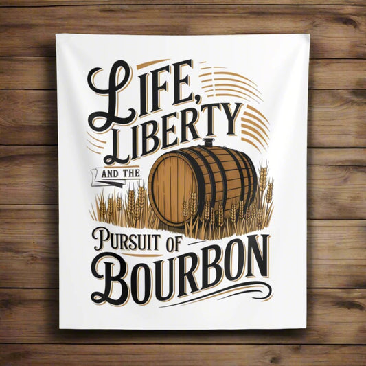 Pursuit of Bourbon Indoor Wall Tapestries