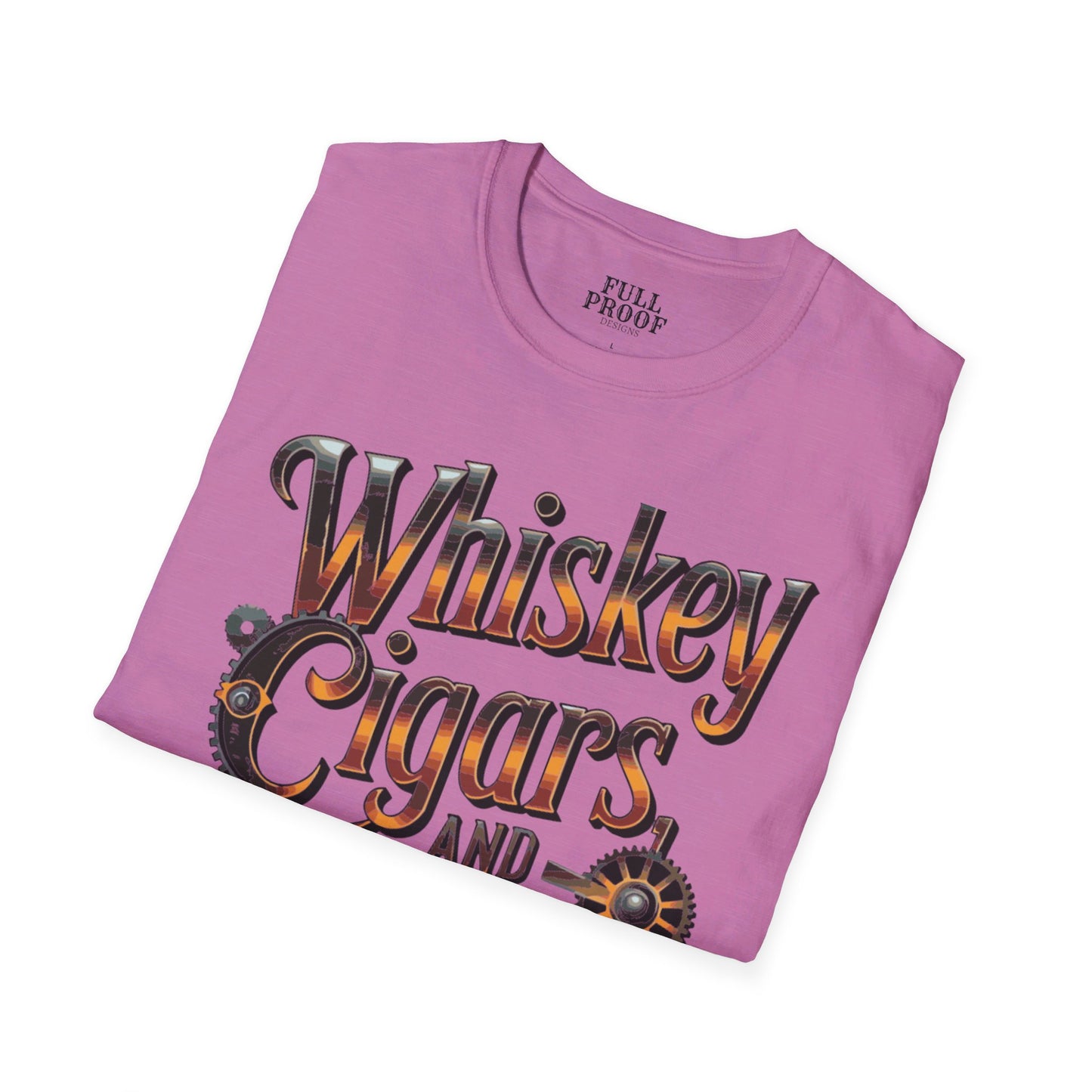 Whiskey Cigars and Guitars Unisex Softstyle T-Shirt