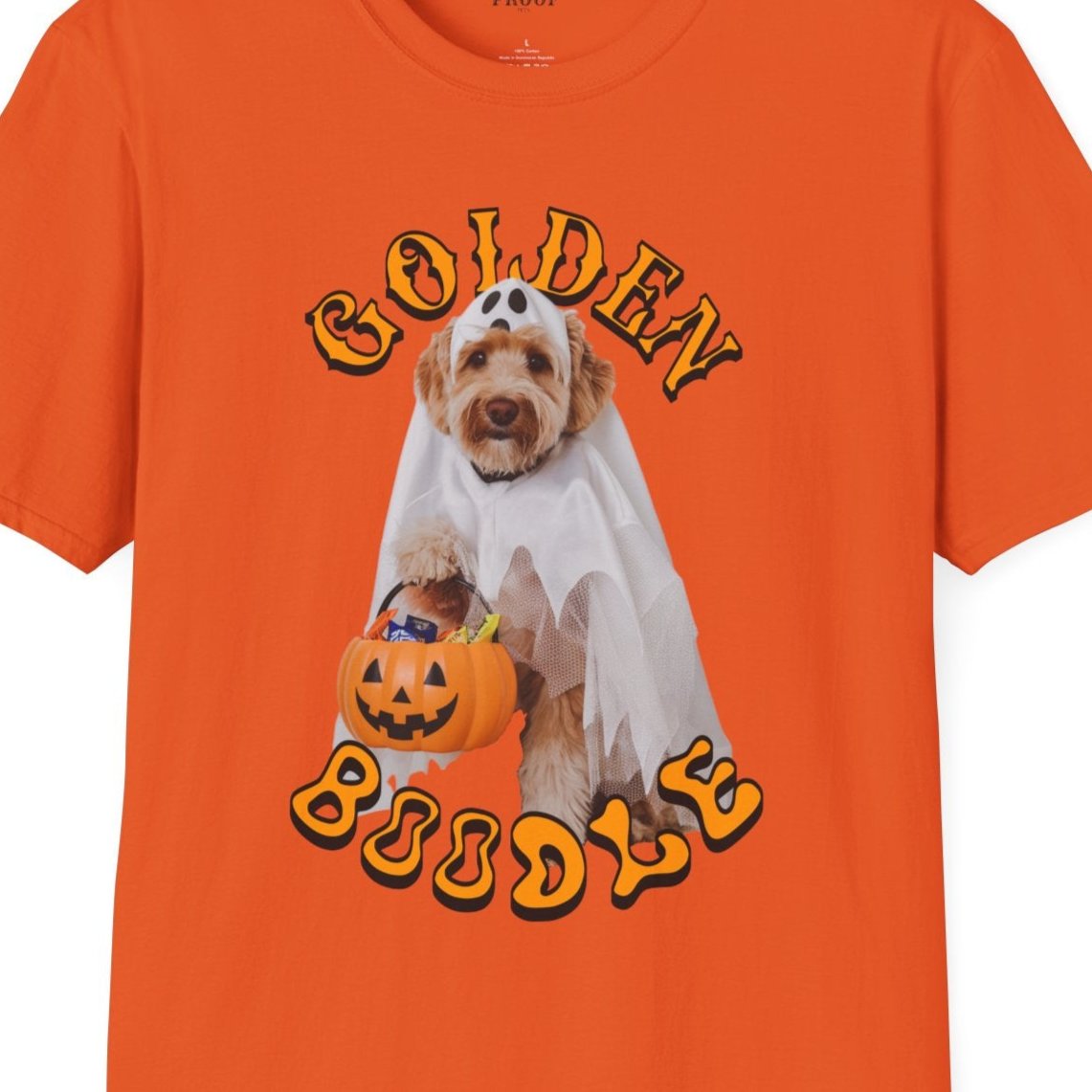 Golden Boodle Halloween T-Shirt Funny Pet Dog Tee