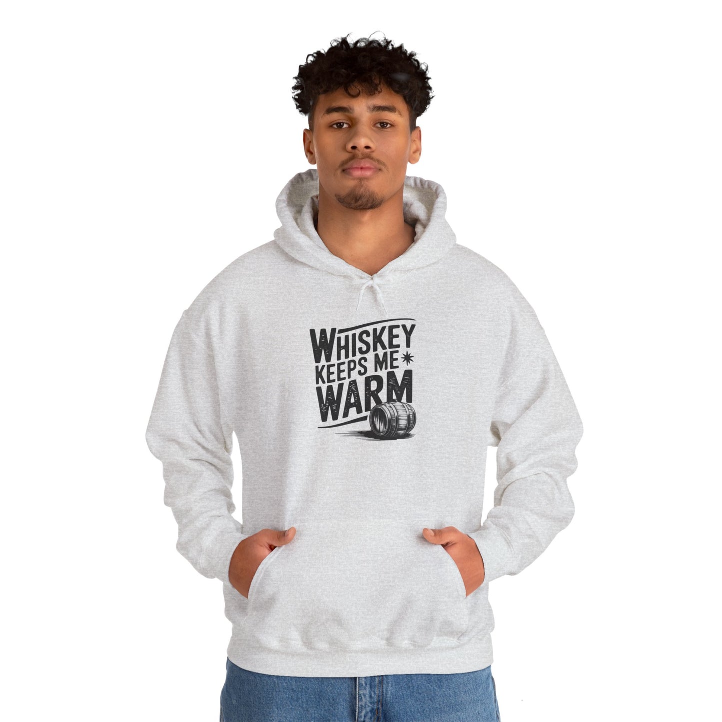 Whiskey Keeps Me Warm Unisex Hooded Sweatshirt