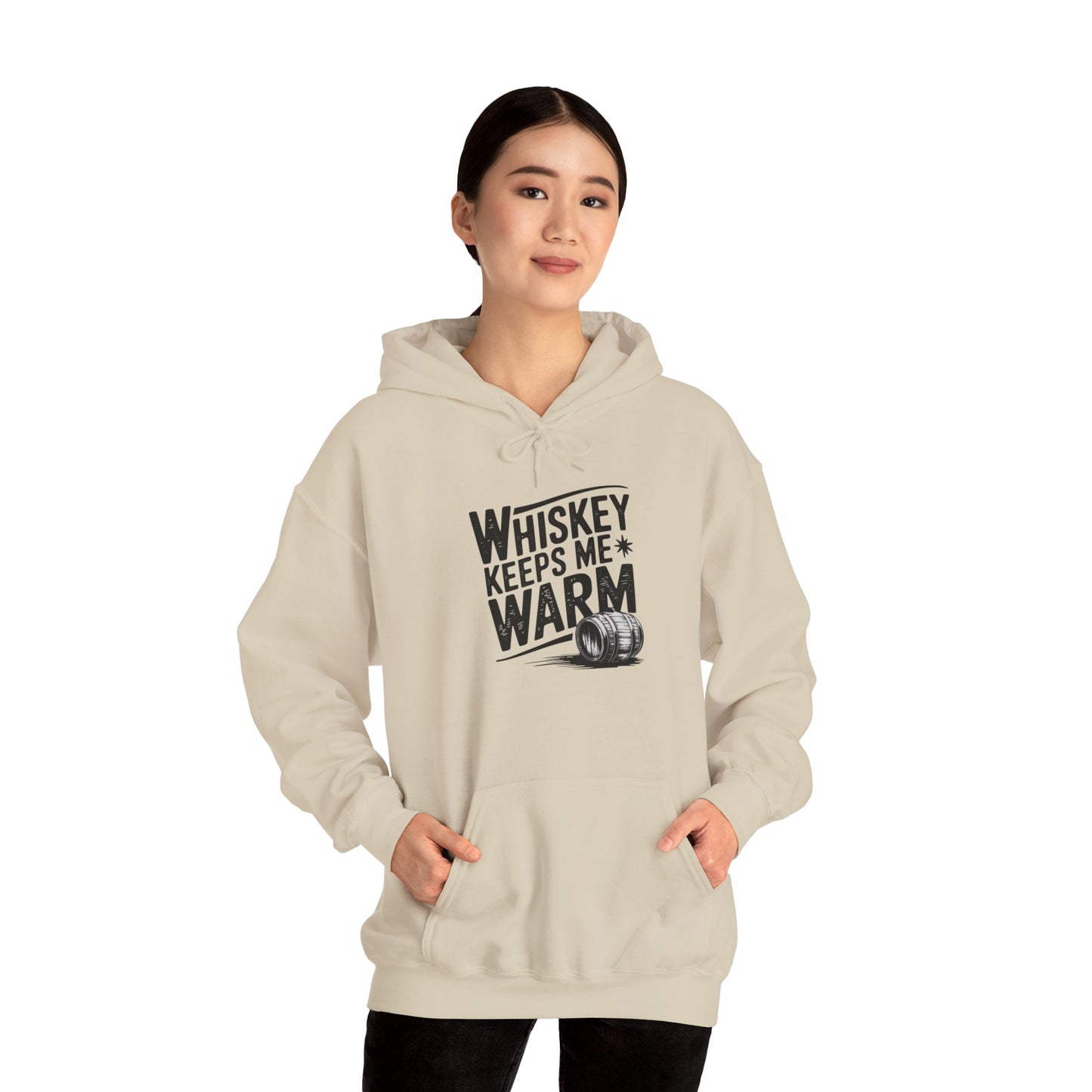 Whiskey Keeps Me Warm Unisex Hooded Sweatshirt