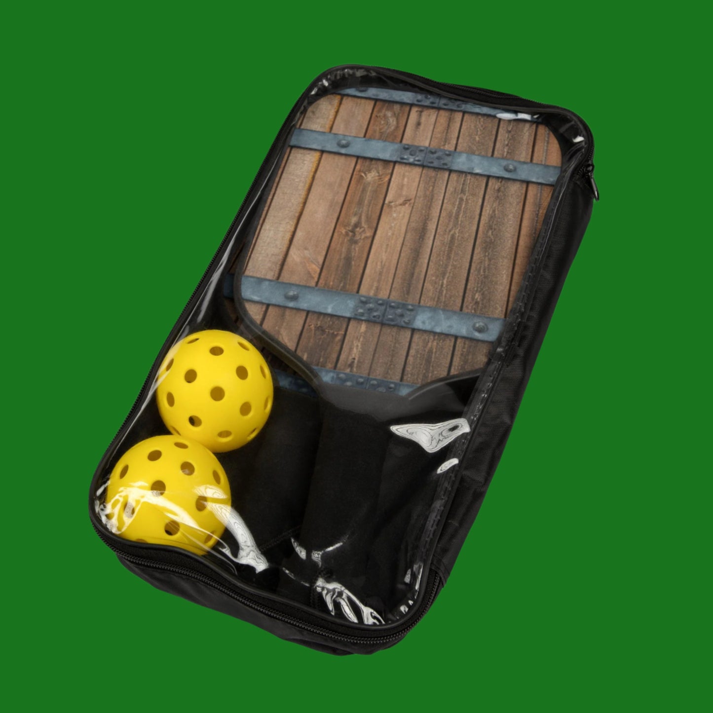 Whiskey Barrel Pickleball Set