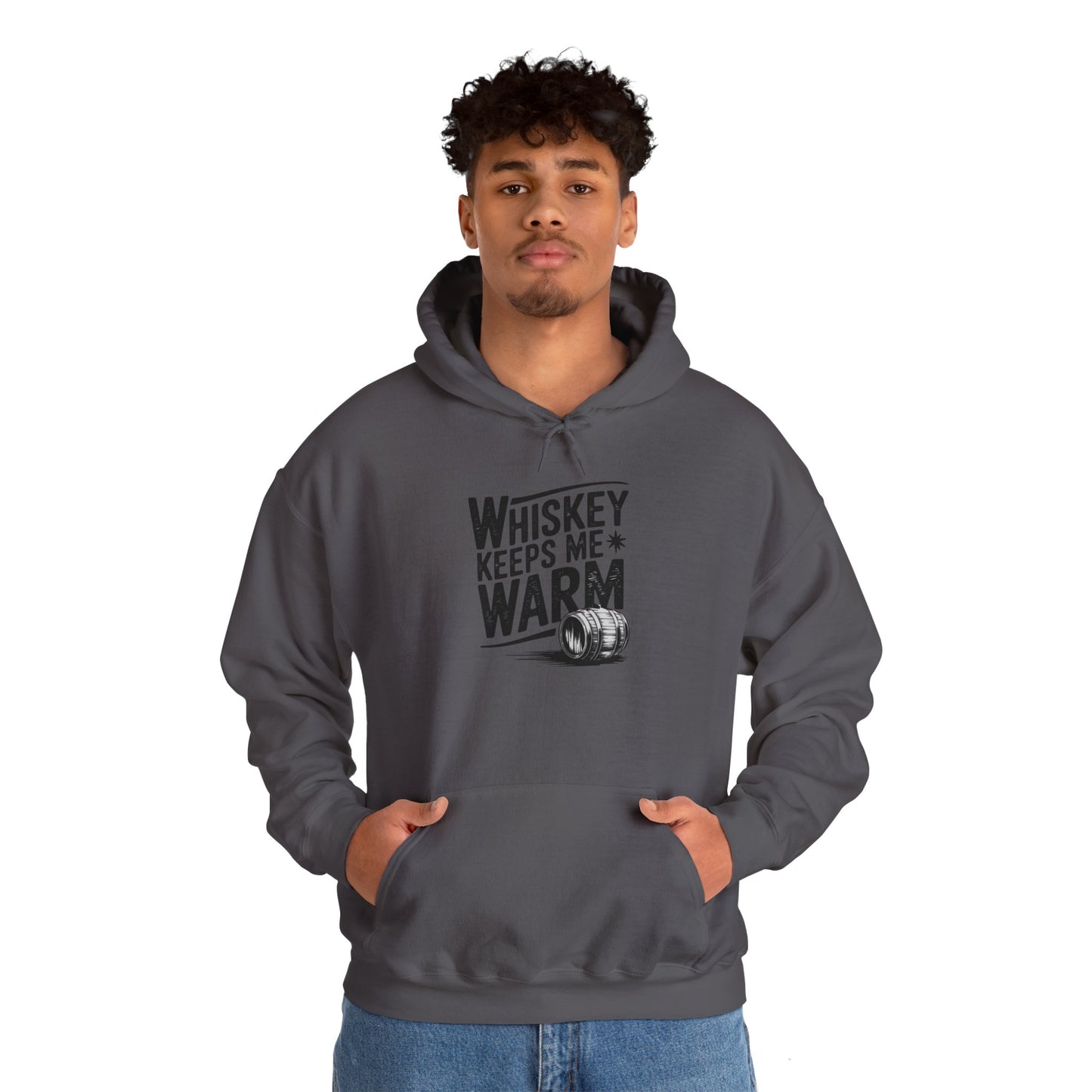 Whiskey Keeps Me Warm Unisex Hooded Sweatshirt