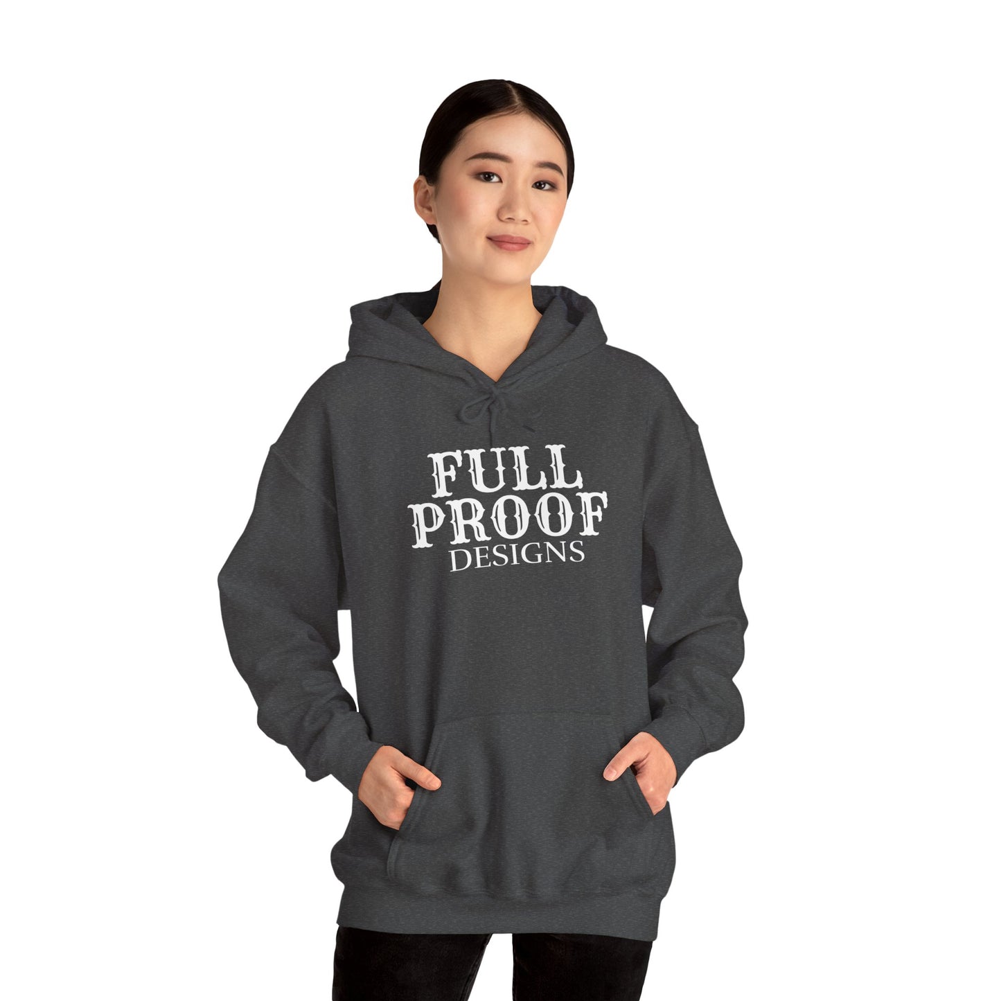 Full Proof Designs Logo Hoodie Unisex Heavy Blend™ Hooded Sweatshirt