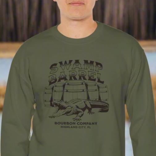 Swam Barrel Bourbon Co Unisex Heavy Blend™ Crewneck Sweatshirt