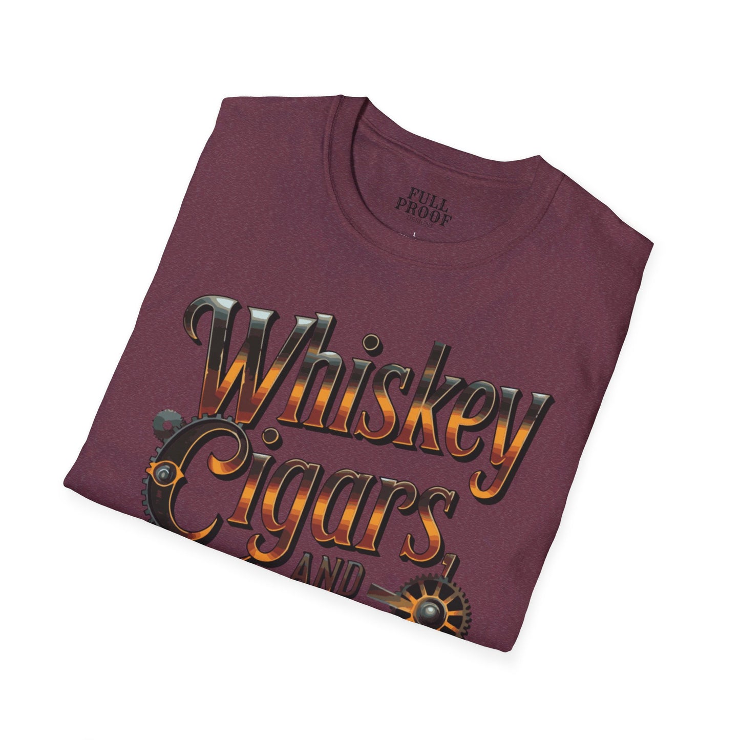 Whiskey Cigars and Guitars Unisex Softstyle T-Shirt