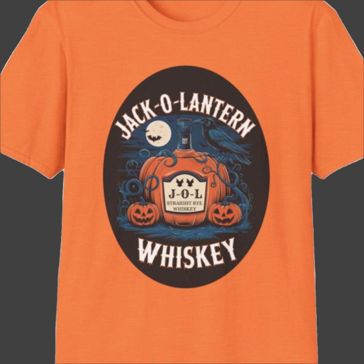 Jack-O-Lantern Whiskey Unisex Softstyle T-Shirt