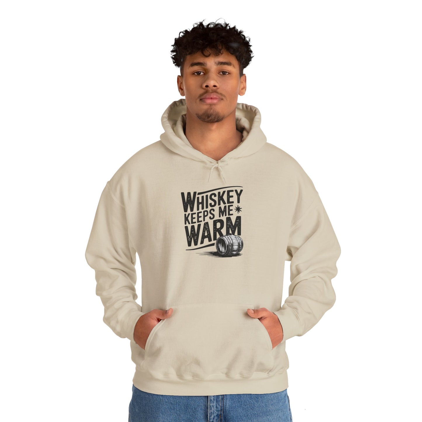 Whiskey Keeps Me Warm Unisex Hooded Sweatshirt