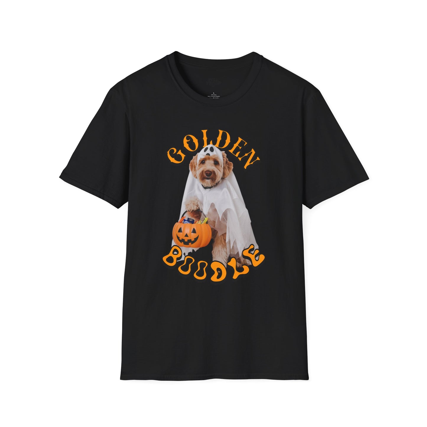 Golden Boodle Halloween T-Shirt Funny Pet Dog Tee