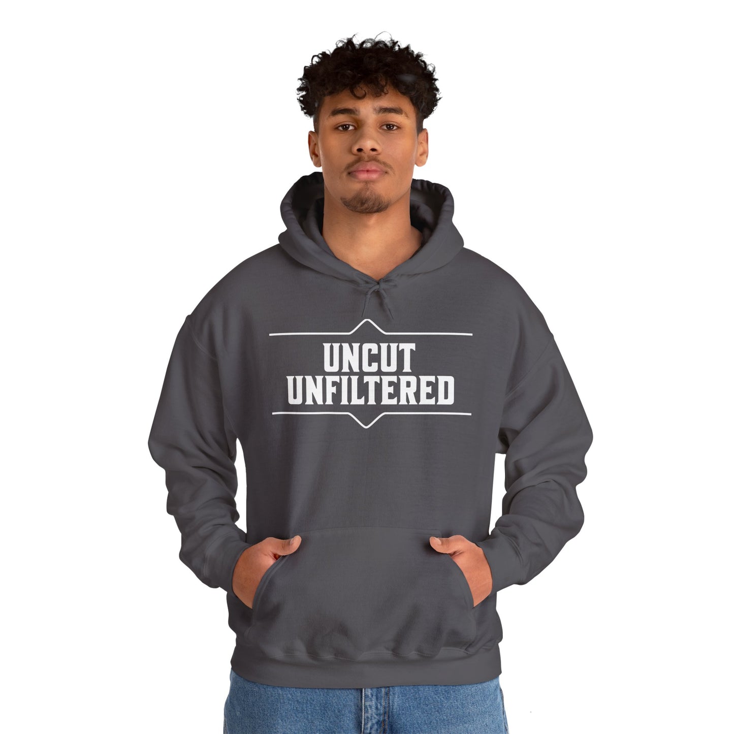 Uncut Unfiltered Hoodie Unisex Heavy Blend™ Hooded Sweatshirt