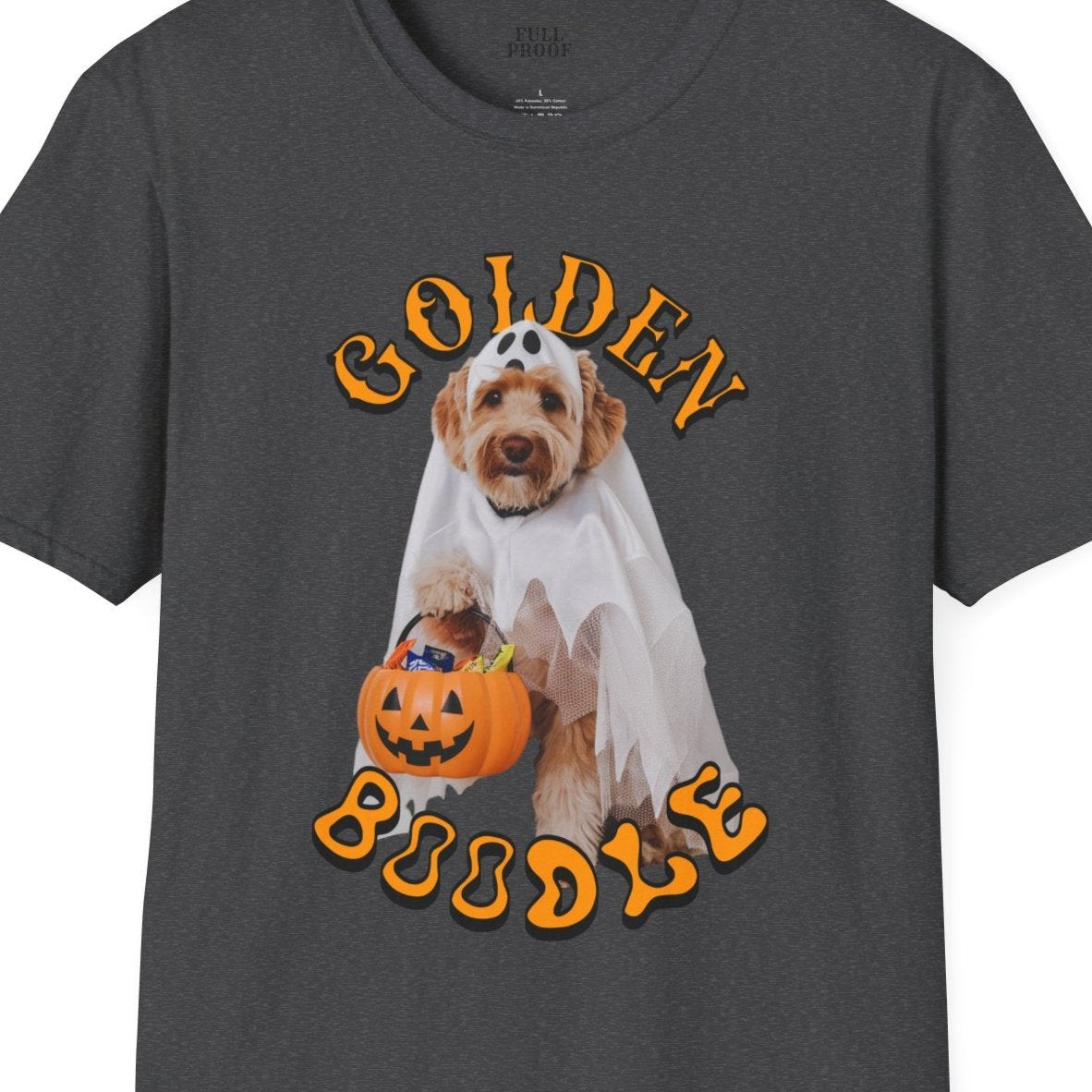 Golden Boodle Halloween T-Shirt Funny Pet Dog Tee