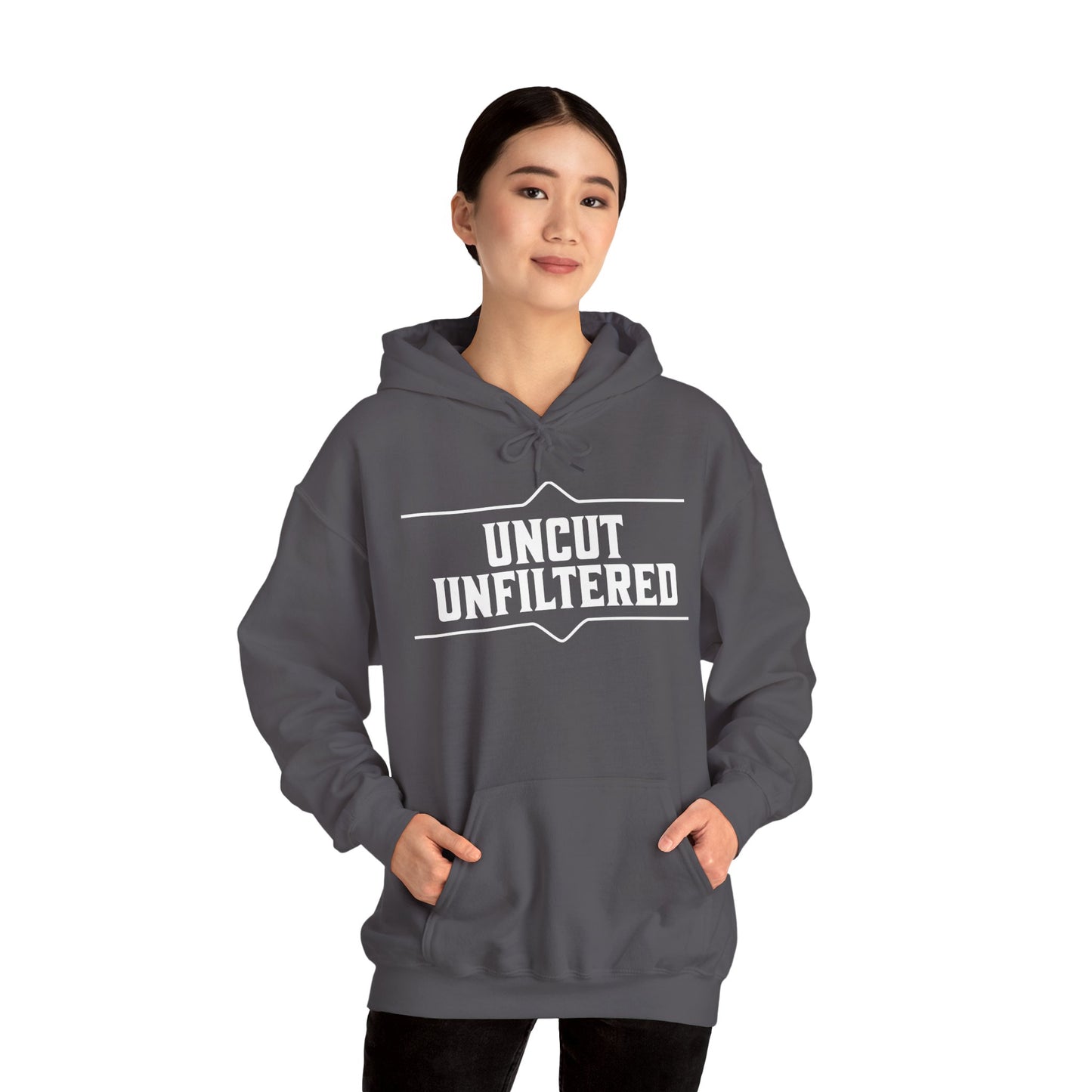 Uncut Unfiltered Hoodie Unisex Heavy Blend™ Hooded Sweatshirt