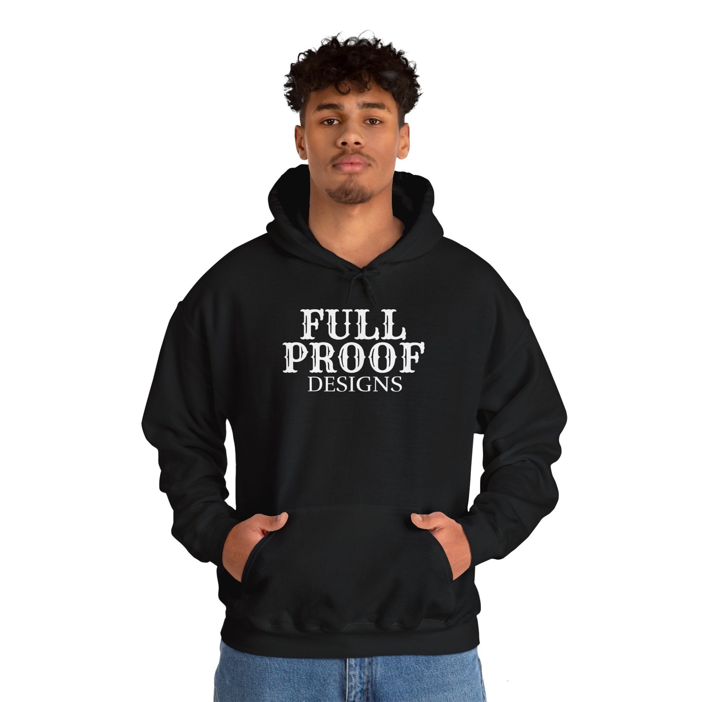 Full Proof Designs Logo Hoodie Unisex Heavy Blend™ Hooded Sweatshirt