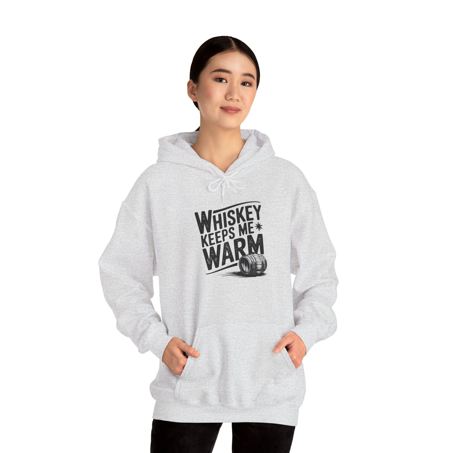 Whiskey Keeps Me Warm Unisex Hooded Sweatshirt