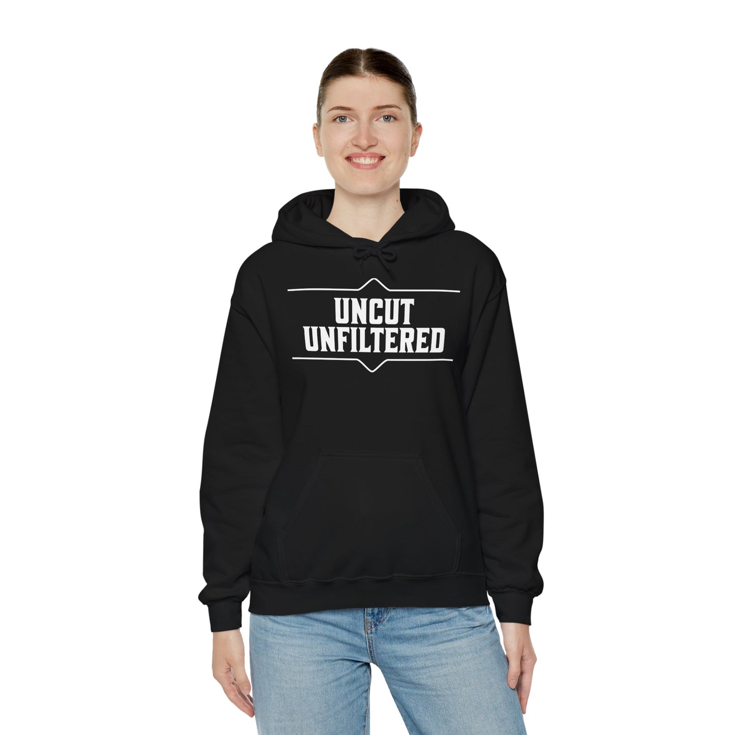 Uncut Unfiltered Hoodie Unisex Heavy Blend™ Hooded Sweatshirt