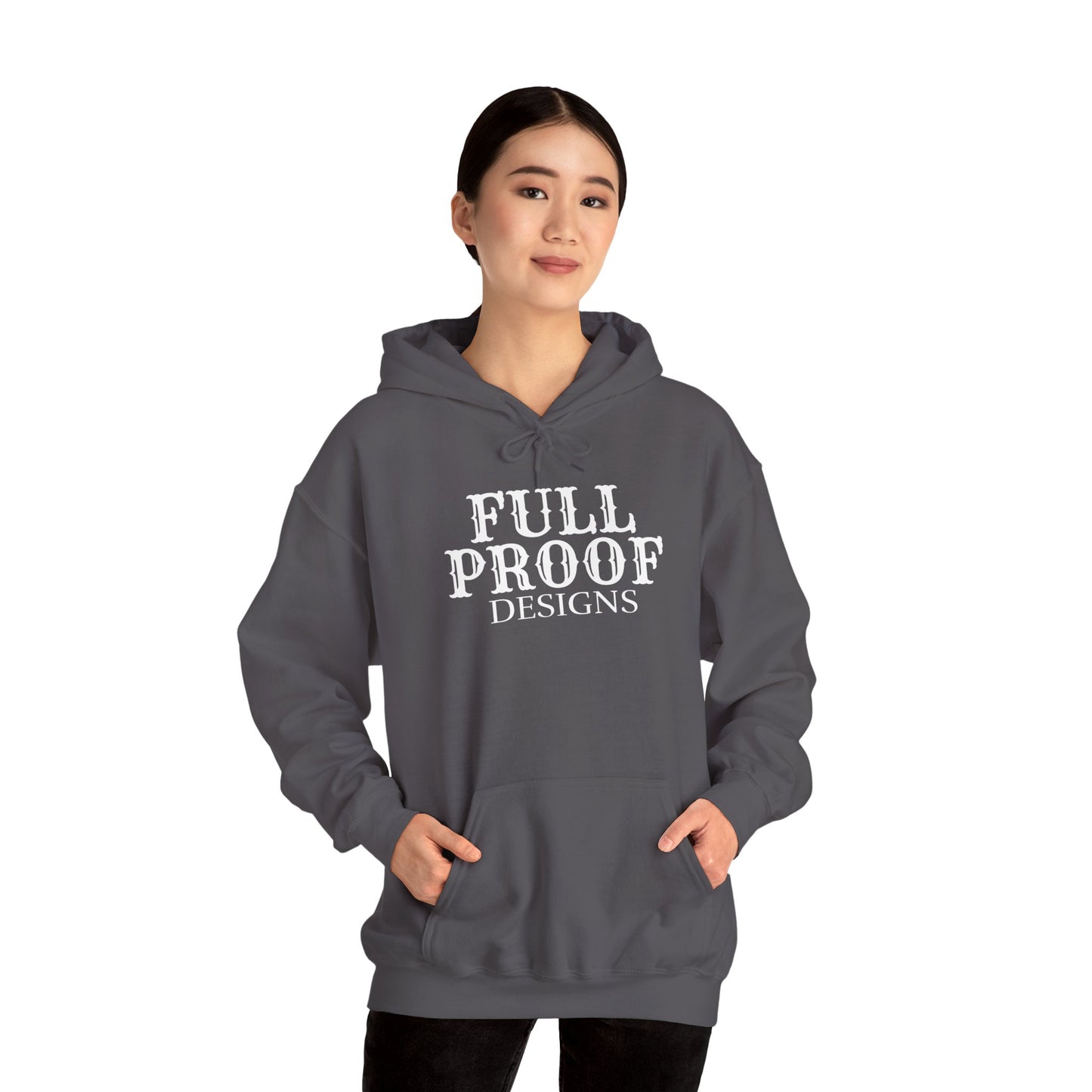 Full Proof Designs Logo Hoodie Unisex Heavy Blend™ Hooded Sweatshirt