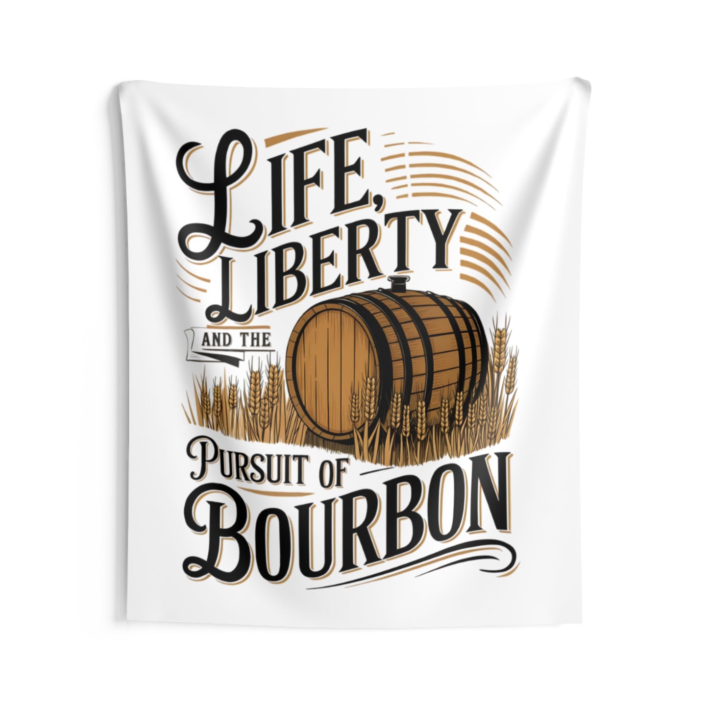 Pursuit of Bourbon Indoor Wall Tapestries