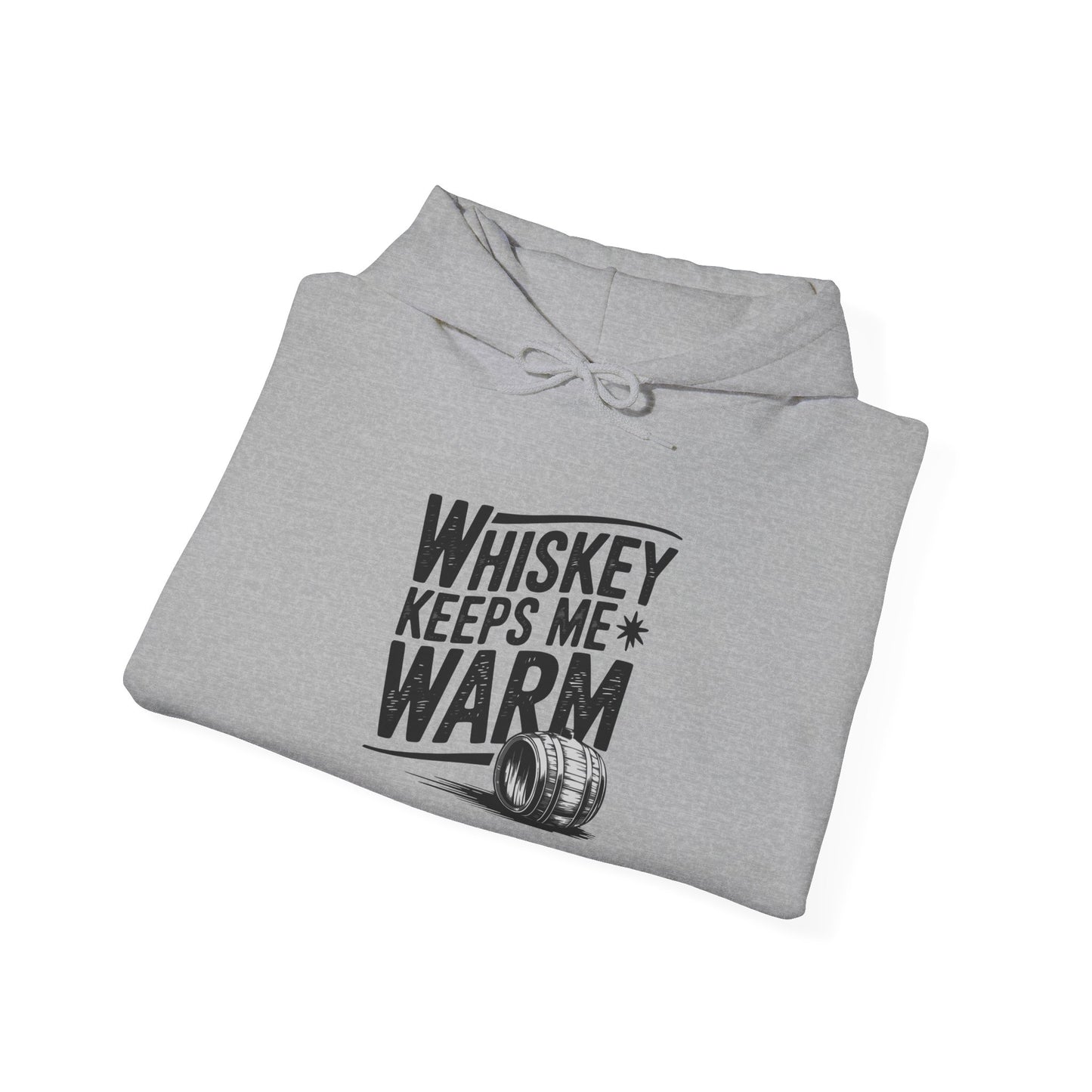 Whiskey Keeps Me Warm Unisex Hooded Sweatshirt