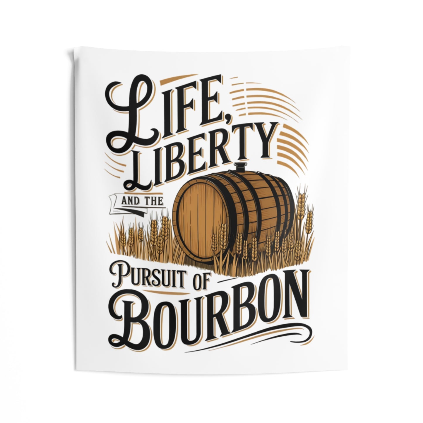 Pursuit of Bourbon Indoor Wall Tapestries