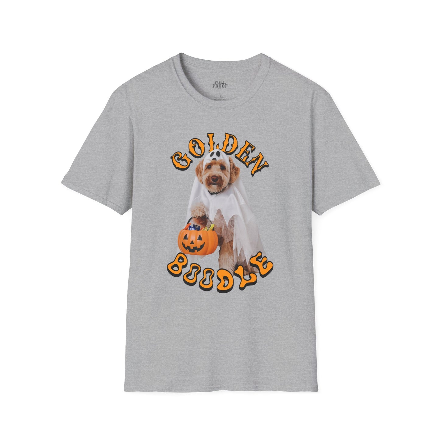 Golden Boodle Halloween T-Shirt Funny Pet Dog Tee