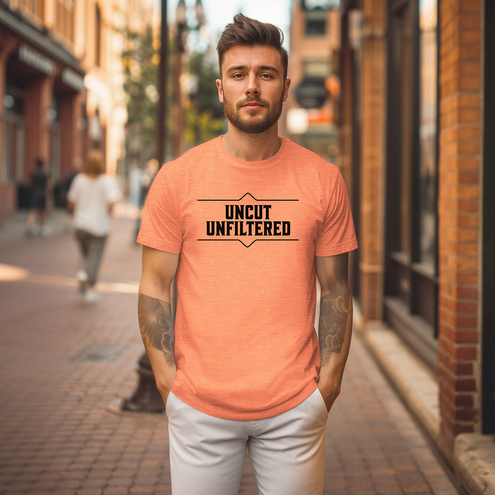 Uncut Unfiltered Whiskey Tee Unisex Softstyle T-Shirt