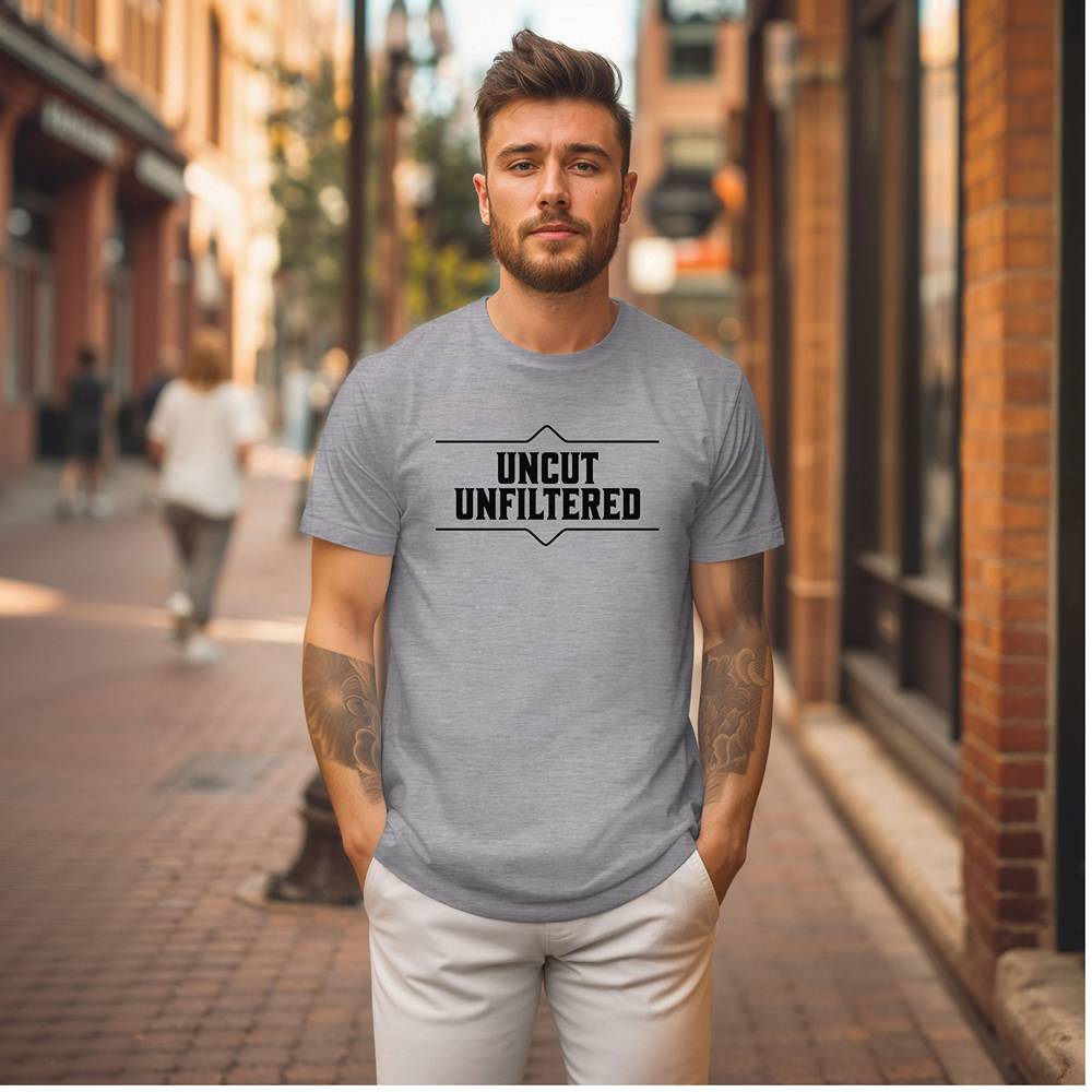 Uncut Unfiltered Whiskey Tee Unisex Softstyle T-Shirt