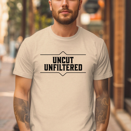 Uncut Unfiltered Whiskey Tee Unisex Softstyle T-Shirt