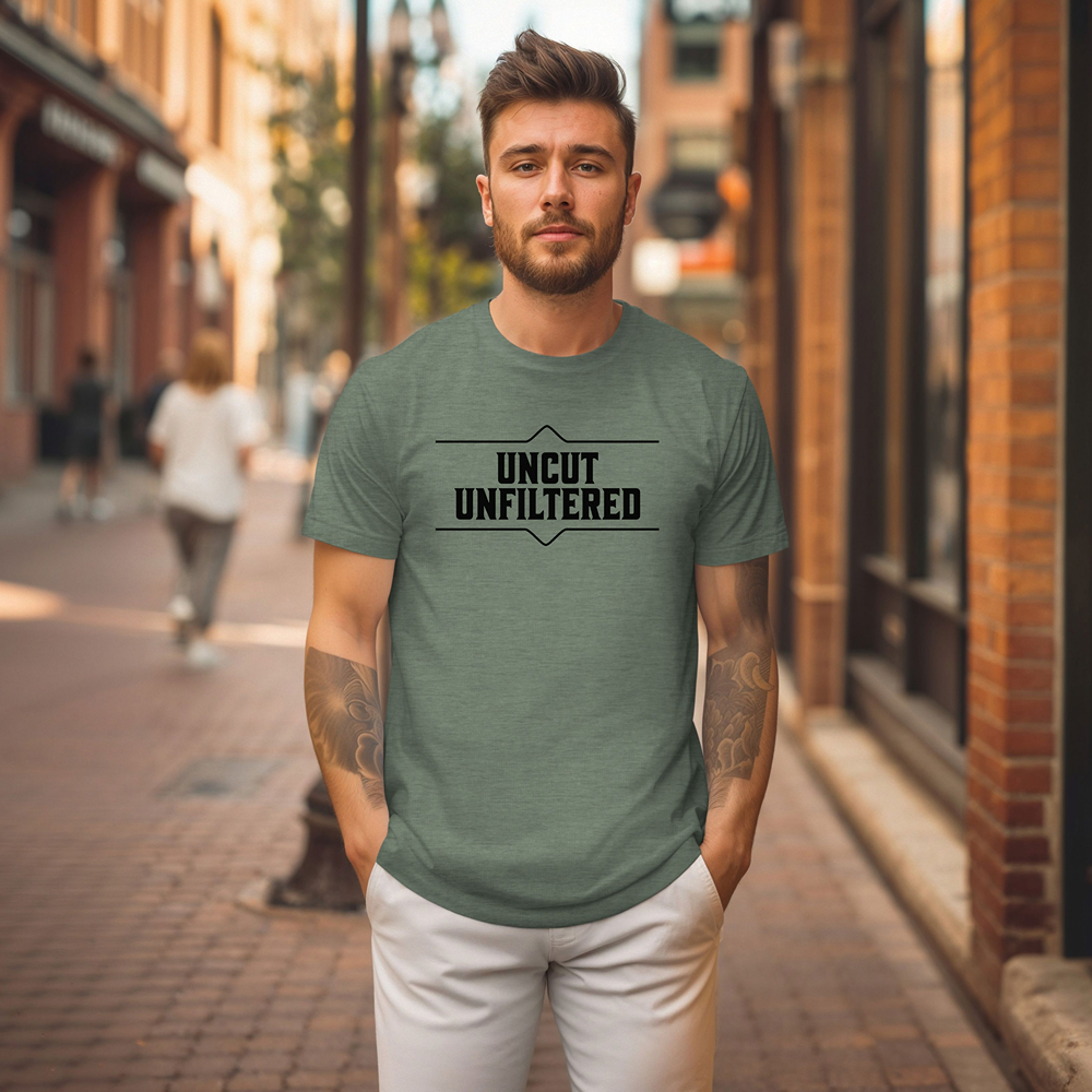 Uncut Unfiltered Whiskey Tee Unisex Softstyle T-Shirt