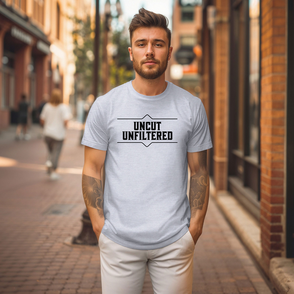 Uncut Unfiltered Whiskey Tee Unisex Softstyle T-Shirt